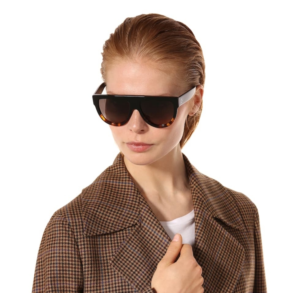 CELINE Flat Top Two Tone Sunglasses